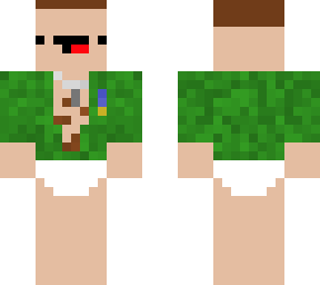 preview for a man in a diaper with a soldier vest on