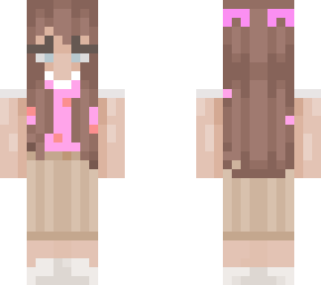 preview for aesthetic girl with pink sweater vest 