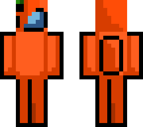 preview for Among Us Orange Crewmate with Pumpkin Accessory