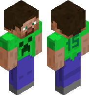 preview for Anniversary Green Green Eyes Creeper Steve