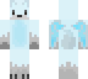 preview for artic frozen fox with wings and wolverine claws