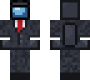preview for black among us character with suit and eyebrows not mine