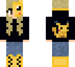 preview for Blonde Girl in Pickachu Mask