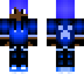 preview for Blue creeper hoodie gamer