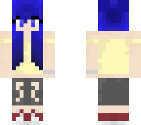 preview for blue hair casual girl