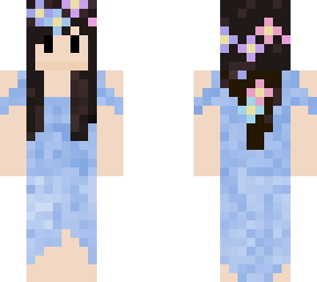 preview for Cocothedragonslayer in pastel blue dress wflower crown