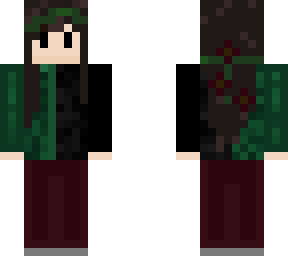 preview for Cocothedragonslayer in split green and black sweater