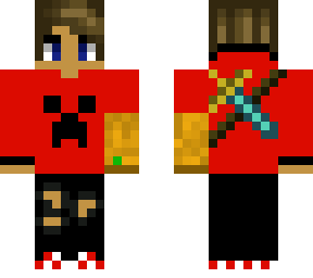 preview for cool person with headphones and a red hoodie and a diamond sword xx updated