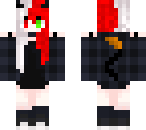 preview for Demon Girl With Flaming Tail Not Slim Arms