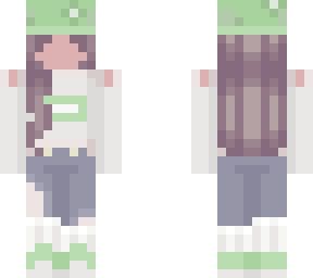 preview for faceless pastel green girl