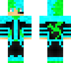 preview for GamerBoy80s skin edit with blue and green