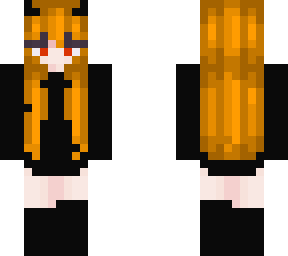 preview for ginger devil girl with red eyes 