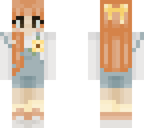 preview for Ginger girl w flower overalls