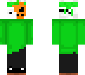 preview for green sweaty skin with pumpkin mask