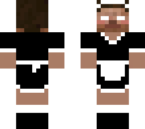 preview for herobrine in maid outfir