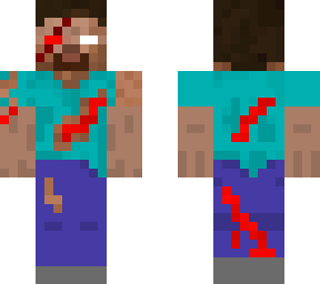 preview for herobrine killed by me  the red eye is blood 