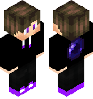 preview for Hoodie Purple Eyes Brown Hair Classic