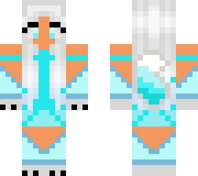 preview for Ice wolf one of my own minecraft skins on YT DO NOT COPY