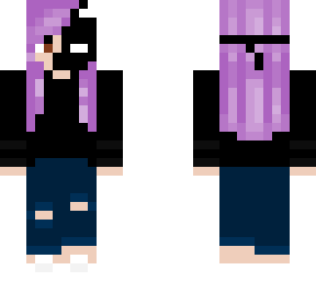 preview for KarmaHasCrashed Skin purple hair