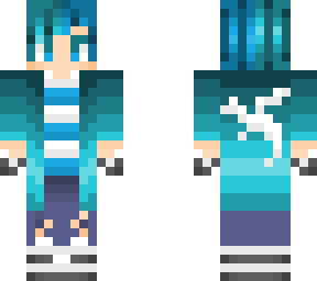 preview for My Minecraft Skin Light Blue And Cyan