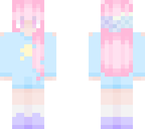 preview for My skin in light blue hoodie dress