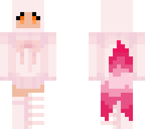 preview for pink onsie girl but three tails