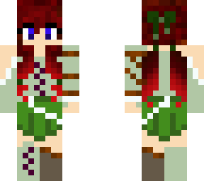 preview for Red Ombre Green Hunter Girl Warrior