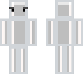 preview for Silver  Iron block man w headphones and eyebrows