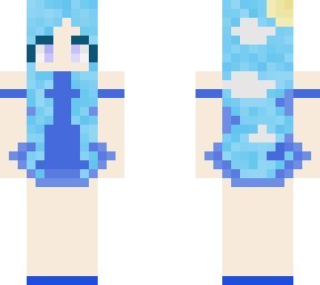 preview for Sky Remake of my friends Miss blue skin go check her out BlossomingRoses