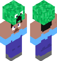 preview for Steve holding Creeper