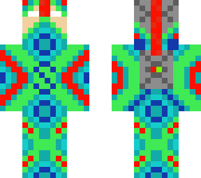 preview for Weirdly cool blue green red suit