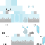 skin for artic frozen fox with wings and wolverine claws