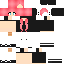 skin for Black clothes pink hair beatiful eyes