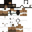 skin for black hair girl w white dress