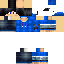 skin for Blue Boy Hoodie Black Hair