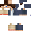 skin for Boy Brown Hair Blue Eyes Hoodie Npc