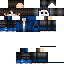 skin for Boy wearing creepy mask and creeper hoodie