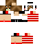 skin for candy cane gamer girl less hair