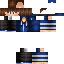 skin for Classic Model Boy Blue Mask Brown Hair