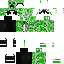 skin for Creeper Hoodie Green Emo Eboy