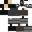 skin for Cute black hair boy with stripe jumper