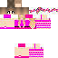 skin for Cute Flamingo Flower Girl