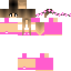 skin for Cute Magenta Flower Girl