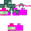 skin for Cute Pink Flower Zombie Girl