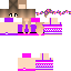 skin for Cute Purple and Pink Flower Girl