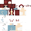 skin for Cute redhead girl with white jacket