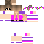 skin for Cute Ruby with Sweatshirt and Pink and Purple Striped Socks