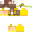 skin for Cute Yellow Flower Girl