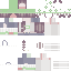 skin for faceless pastel green girl