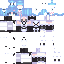 skin for Girl Anime Blue Hair Maid Slim